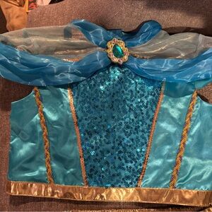 Disney Teal and Gold Sequin Dance Costume